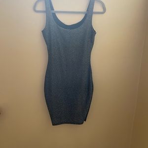 Black glittery body con mini dress from Windsor, size small